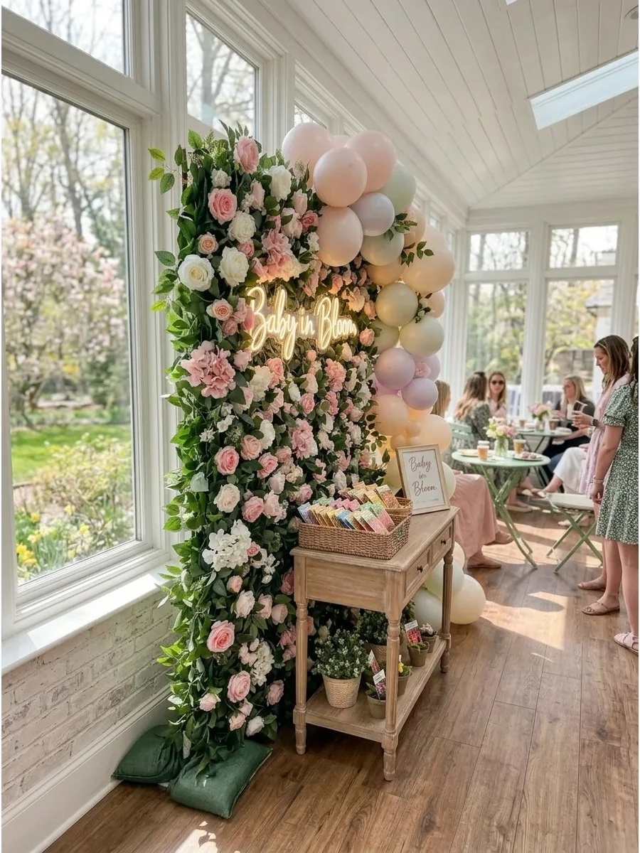 Baby in Bloom Garden Party support view 1