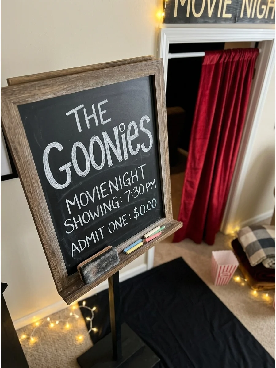 DIY Movie Theater Entrance support view 1