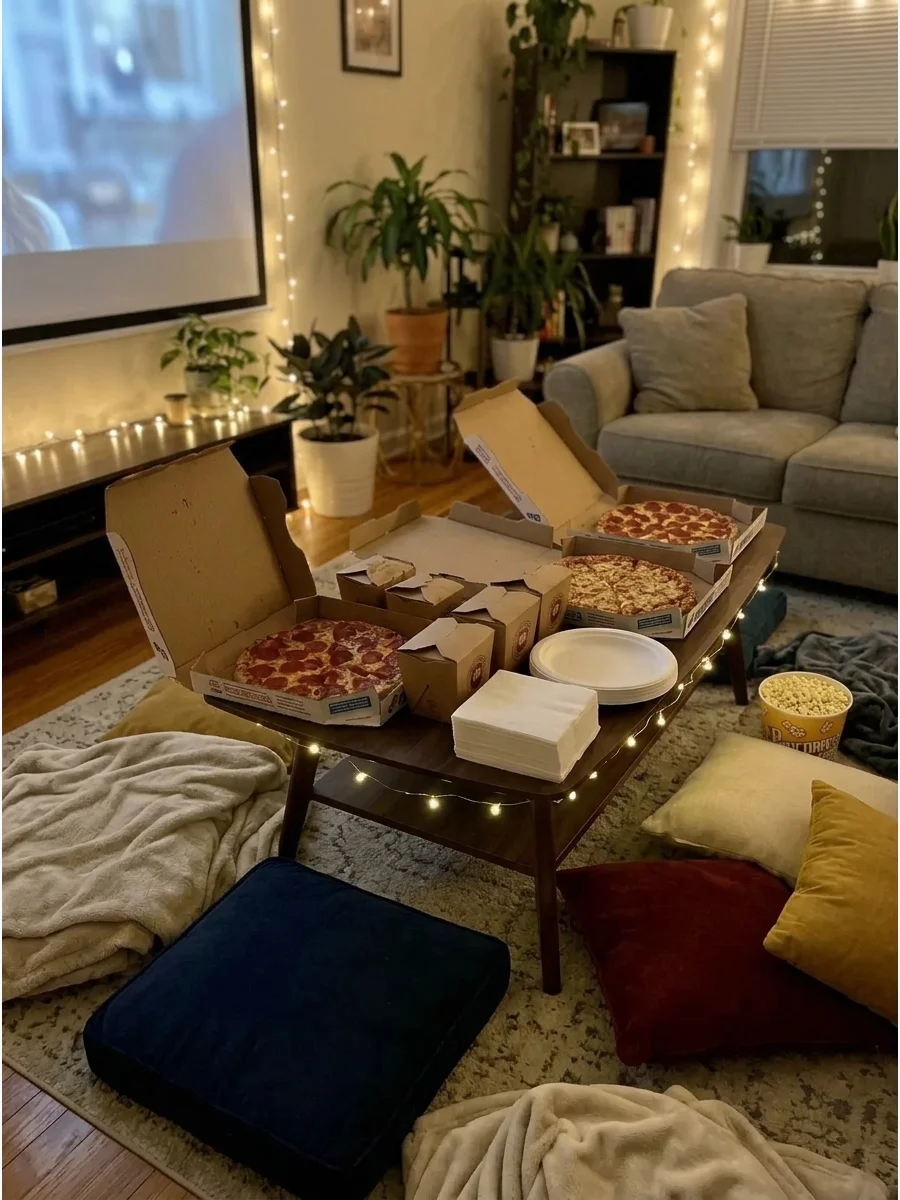Movie Night and Takeout Party support view 1