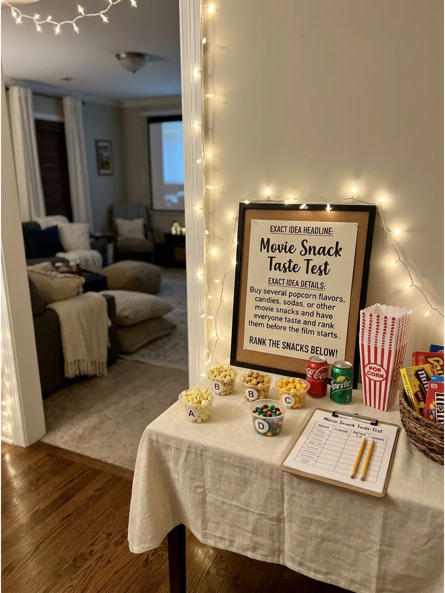 Simple Welcome Detail movie night ideas
