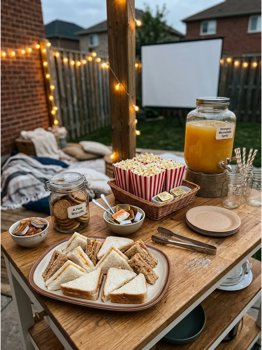 Main Party Table movie night ideas