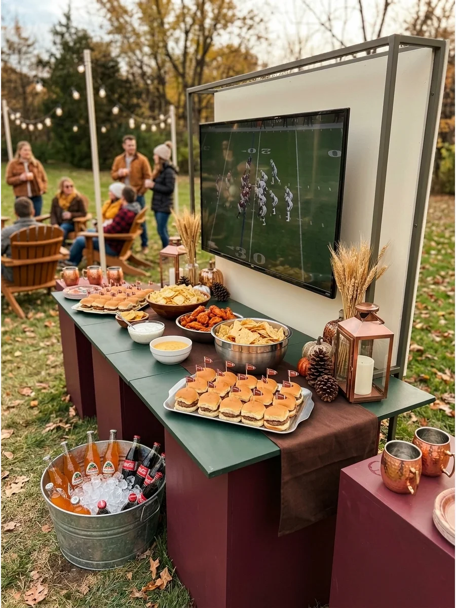 Fall Football Tailgate Birthday support view 1