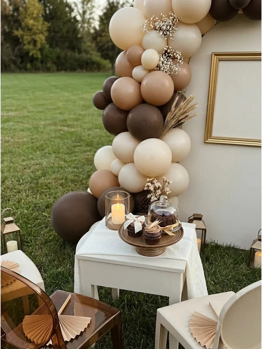 Brown and Cream Aesthetic Birthday support view 1