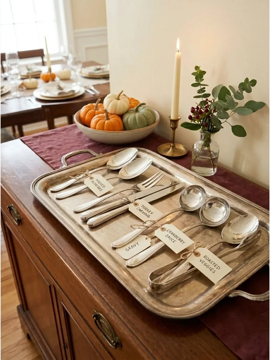 Set Out Serving Utensils Ahead of Time support view 1