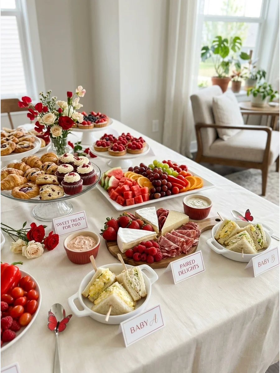 Weather Backup Plan twin baby shower ideas