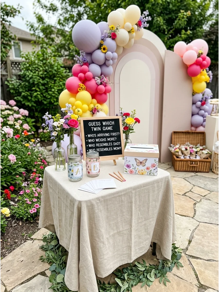 Budget Theme Feature twin baby shower ideas