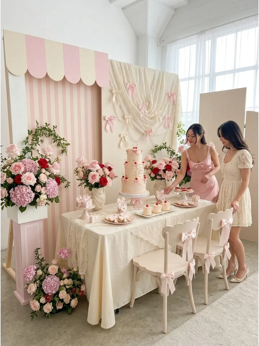 Coquette Valentine Baby Shower support view 1