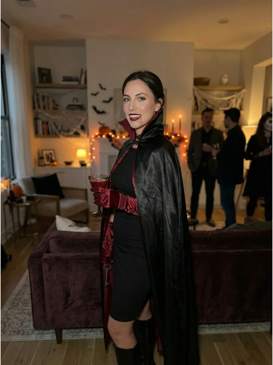 Classic Black and Red Vampire support view 1