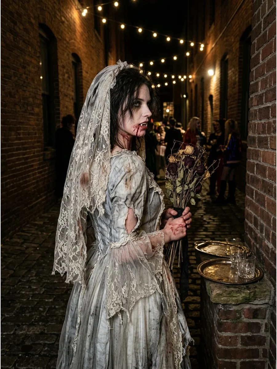 Gothic Bride Vampire support view 1