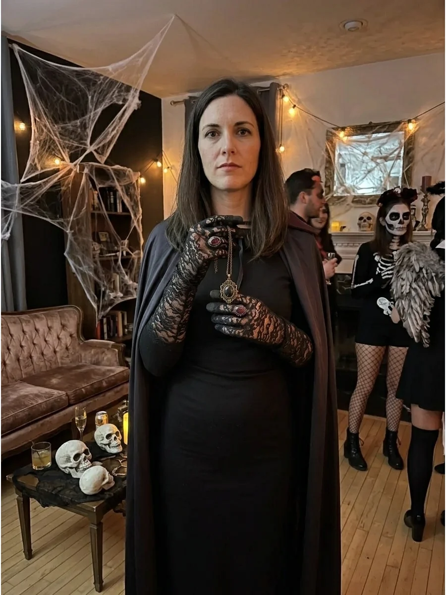 Classic Vampire With Lace Gloves support view 1