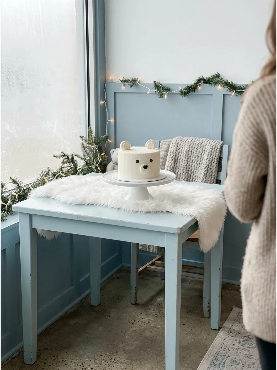 Polar Bear Smash Cake support view 1