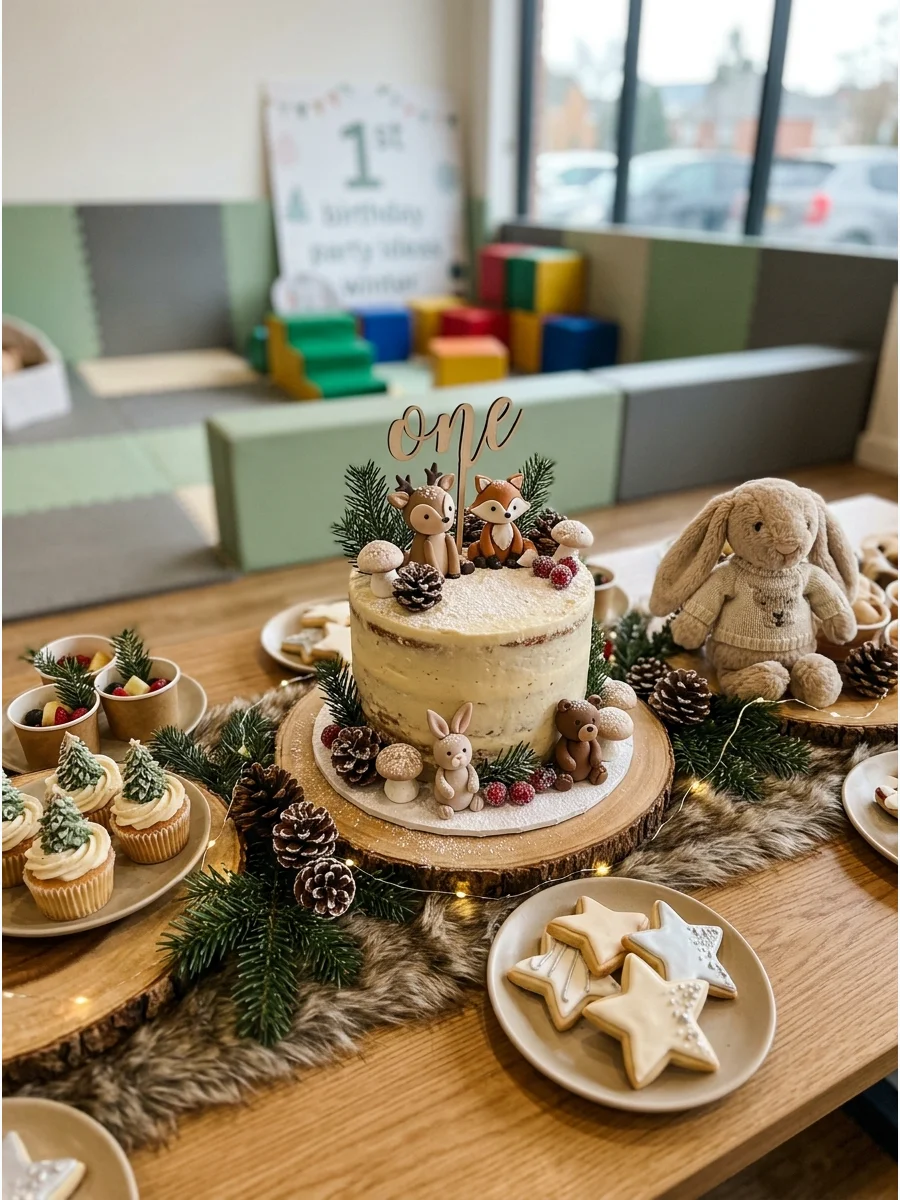Small Party Dessert 1st birthday party ideas winter