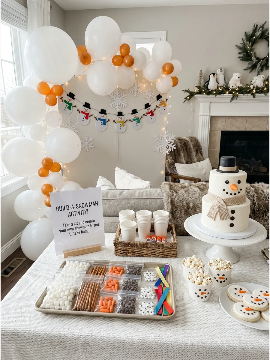 Easy Guest Game 1st birthday party ideas winter