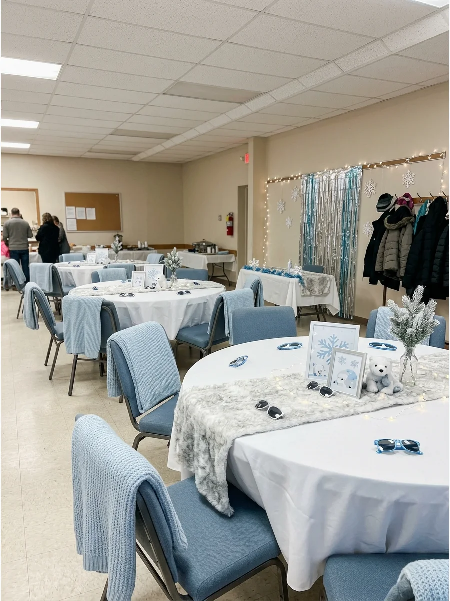 Comfortable Seating Plan 1st birthday party ideas winter