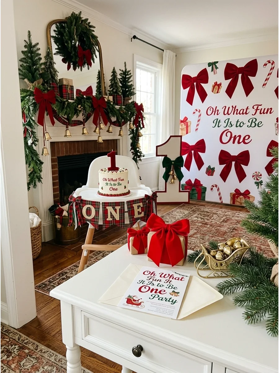 Simple Welcome Detail christmas birthday party 1st