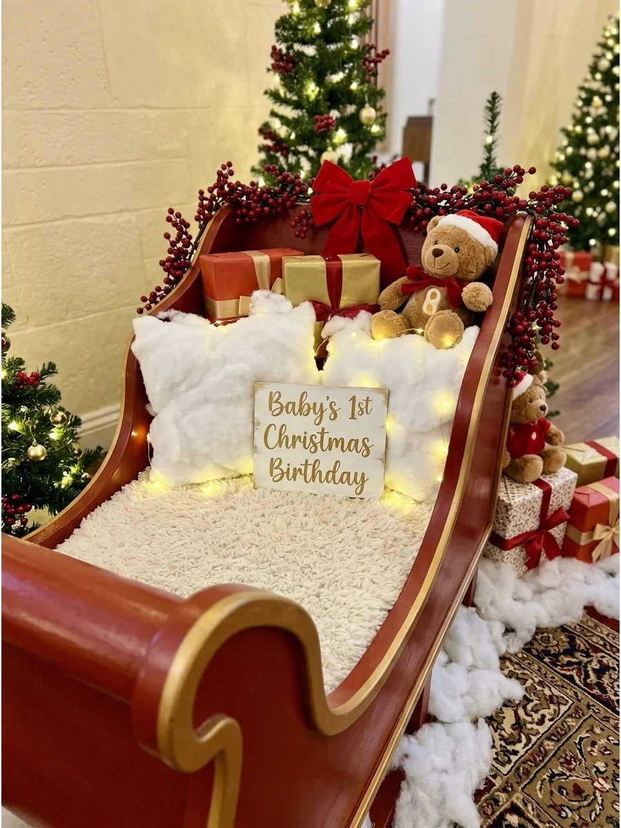Santa’s Sleigh Photo Area support view 1