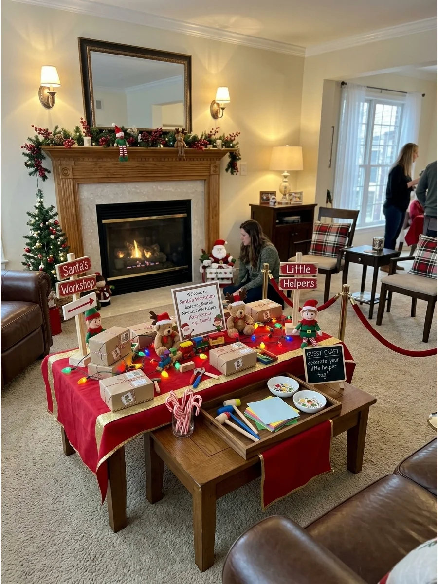 Santa’s Workshop First Birthday support view 1