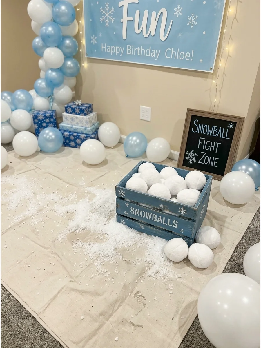 Snow Much Fun Birthday Party support view 1