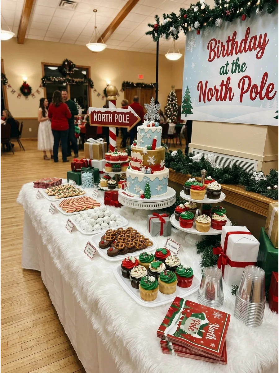 North Pole Dessert Table support view 1