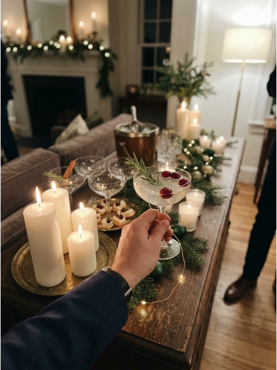 Candlelit Christmas Cocktail Party support view 1