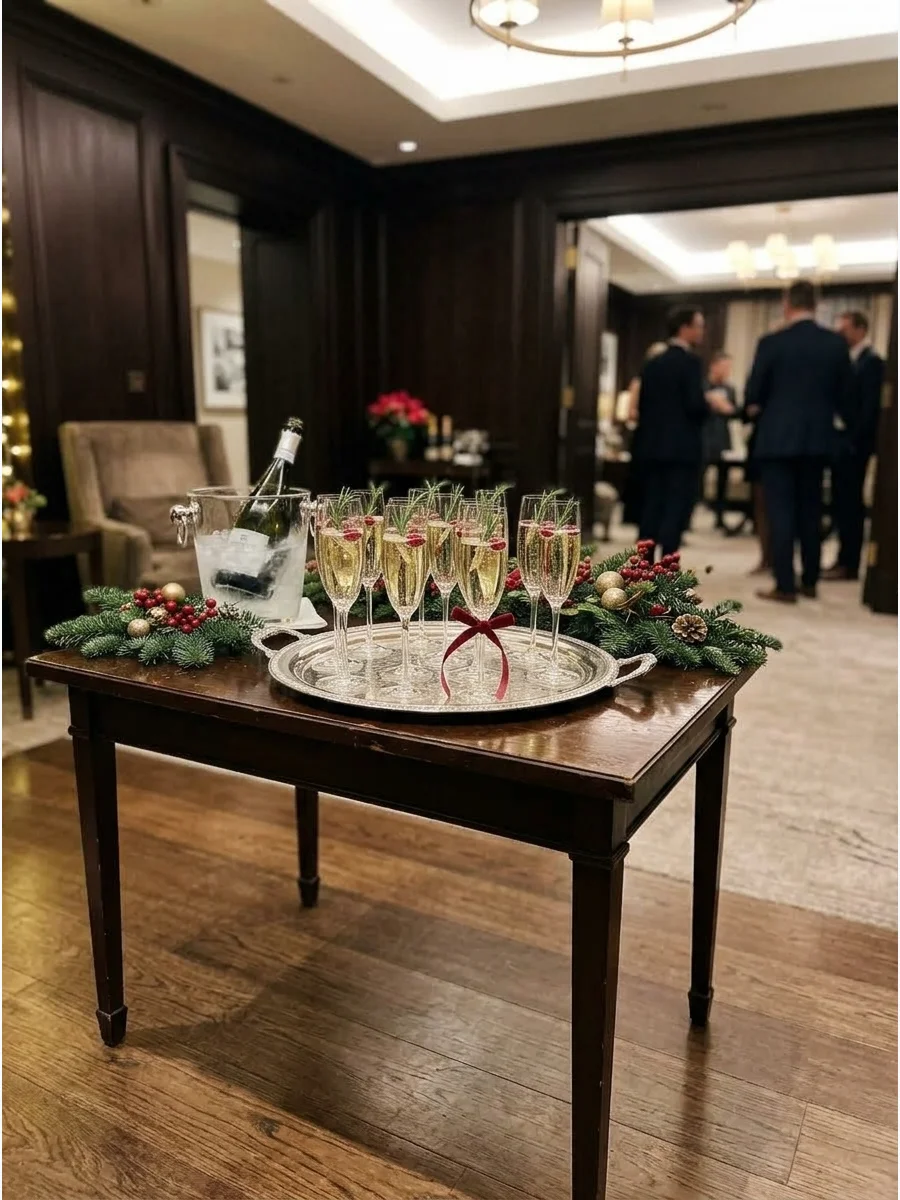 Champagne Welcome Drink Station support view 1