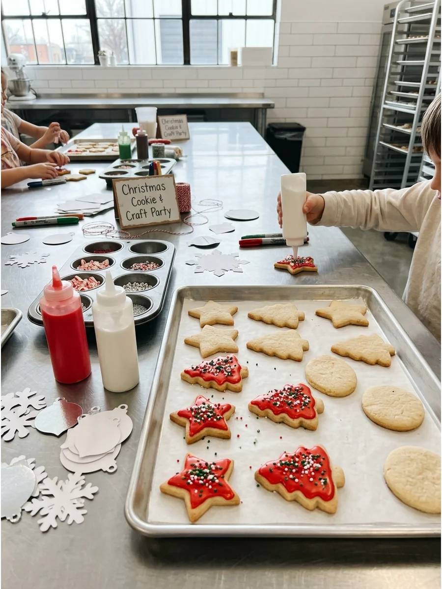 Soft Party Cookies Christmas cookie decorating party ideas