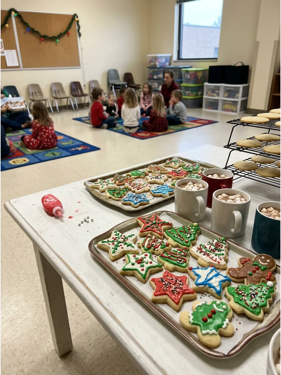 Soft Party Cookies Christmas cookie decorating party ideas