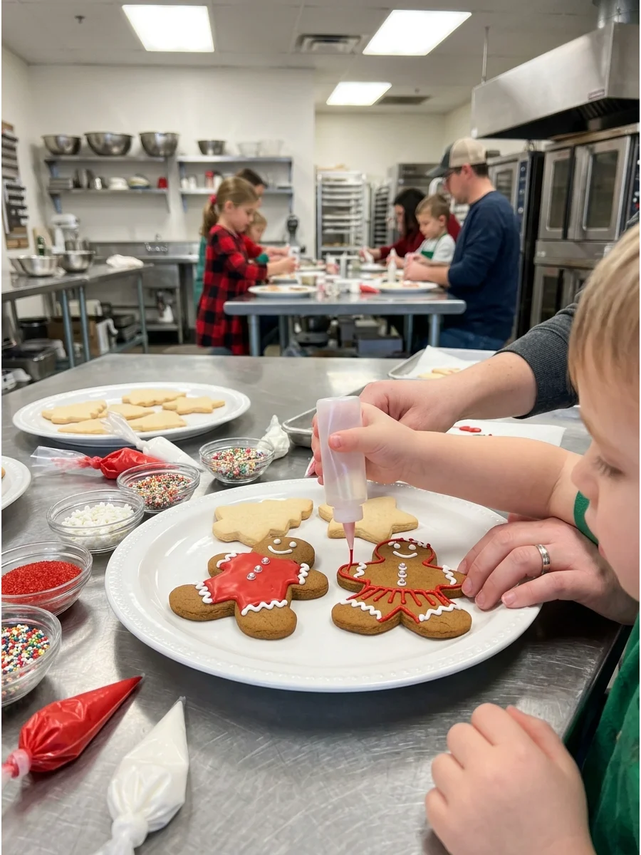 Iced Theme Cookies Christmas cookie decorating party ideas