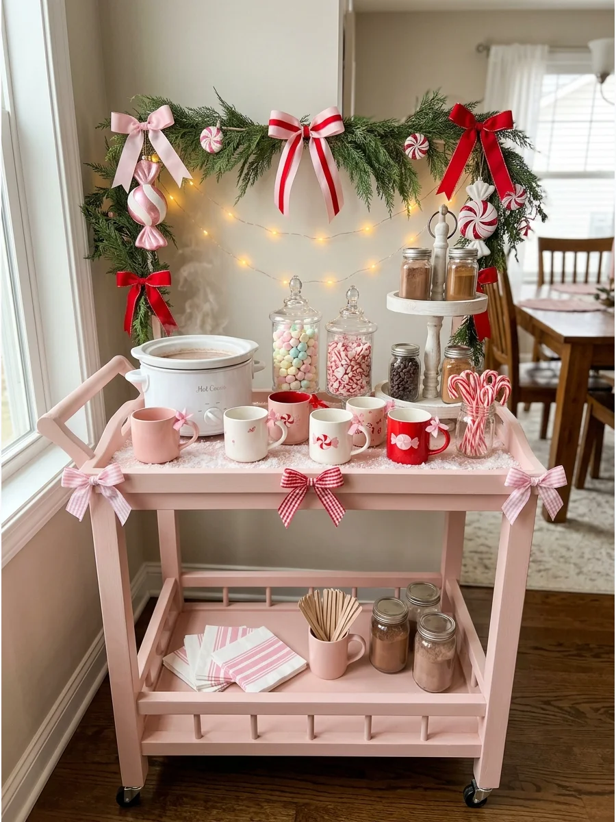Weather Backup Plan Christmas hot cocoa bar