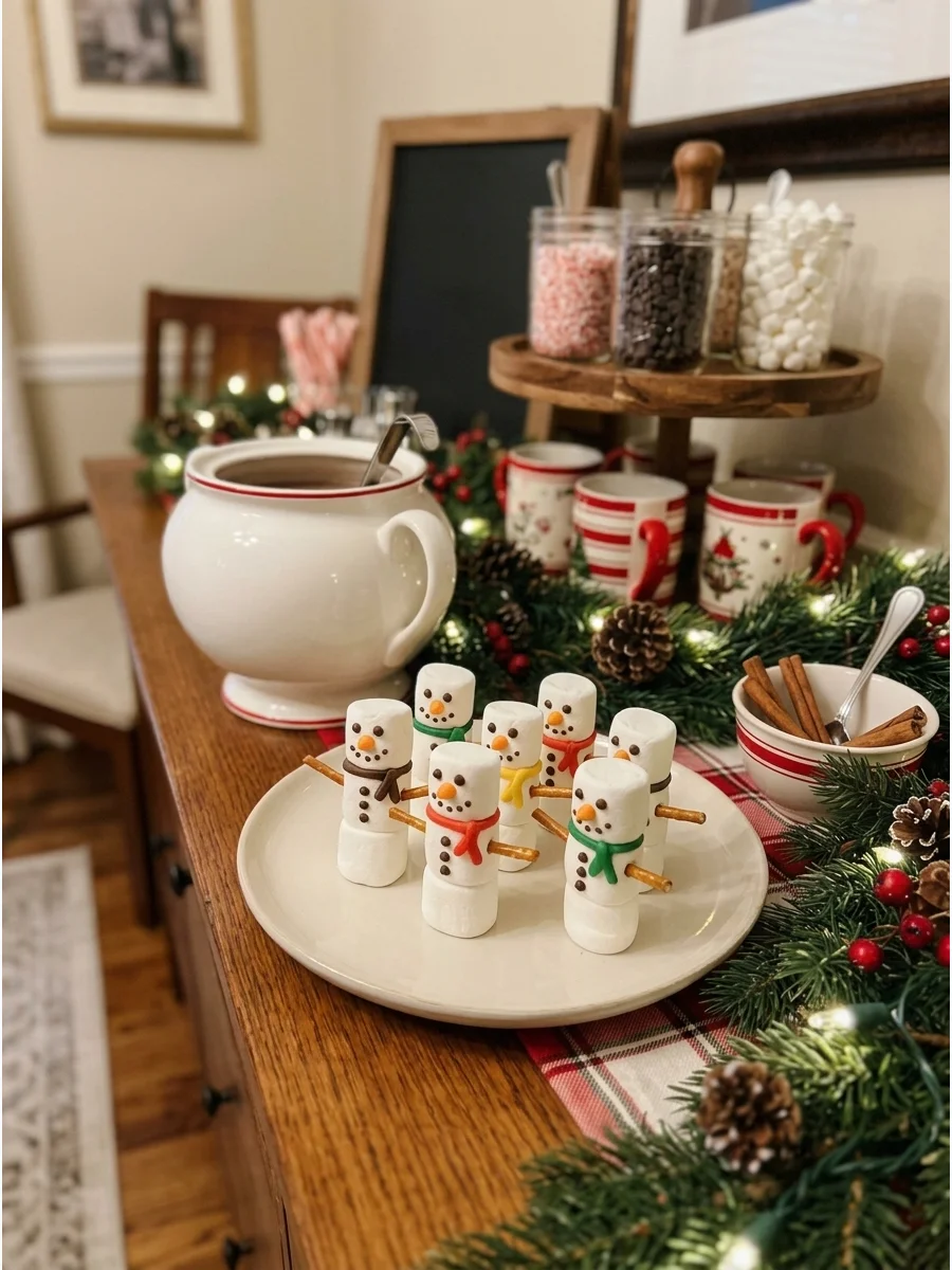 Marshmallow Snowman Toppers support view 1