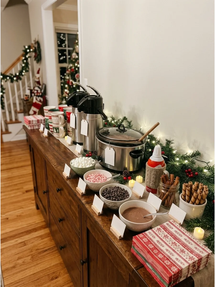 Christmas Party Self-Serve Cocoa Bar support view 1
