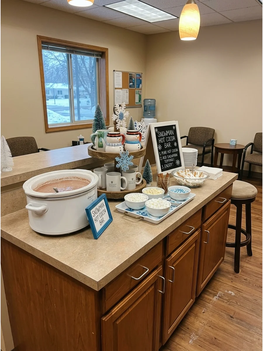 Snowman Hot Cocoa Bar support view 1