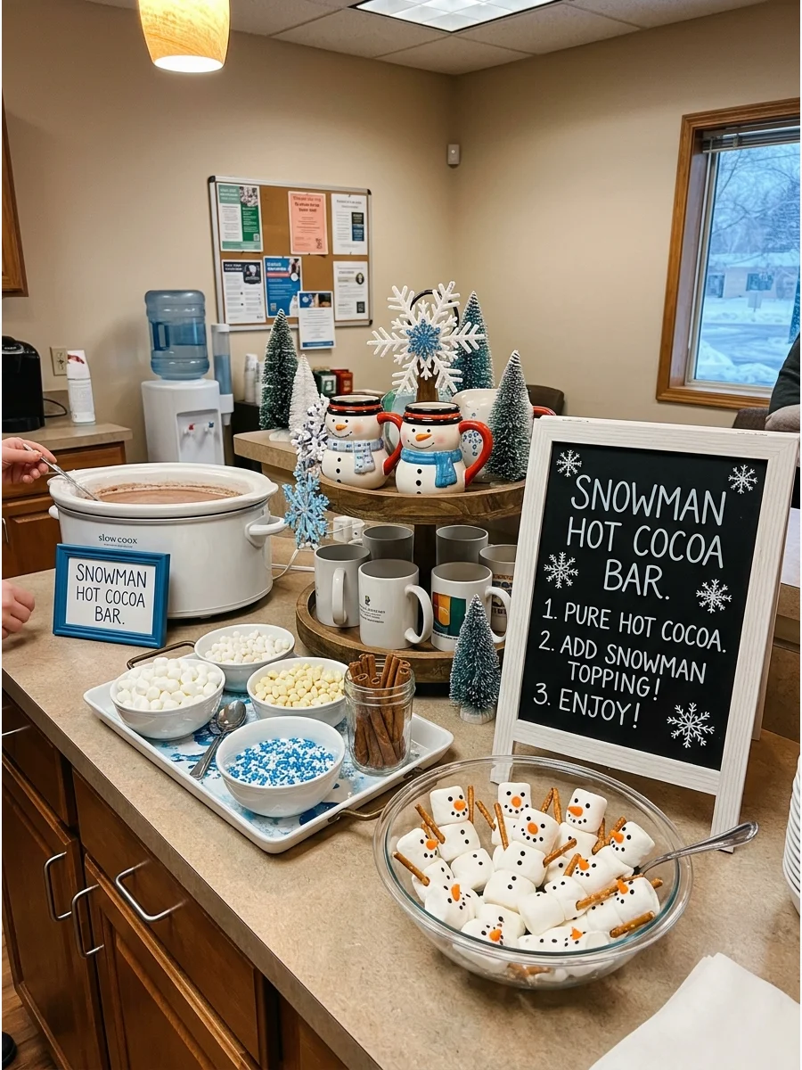Easy Guest Game Christmas hot cocoa bar