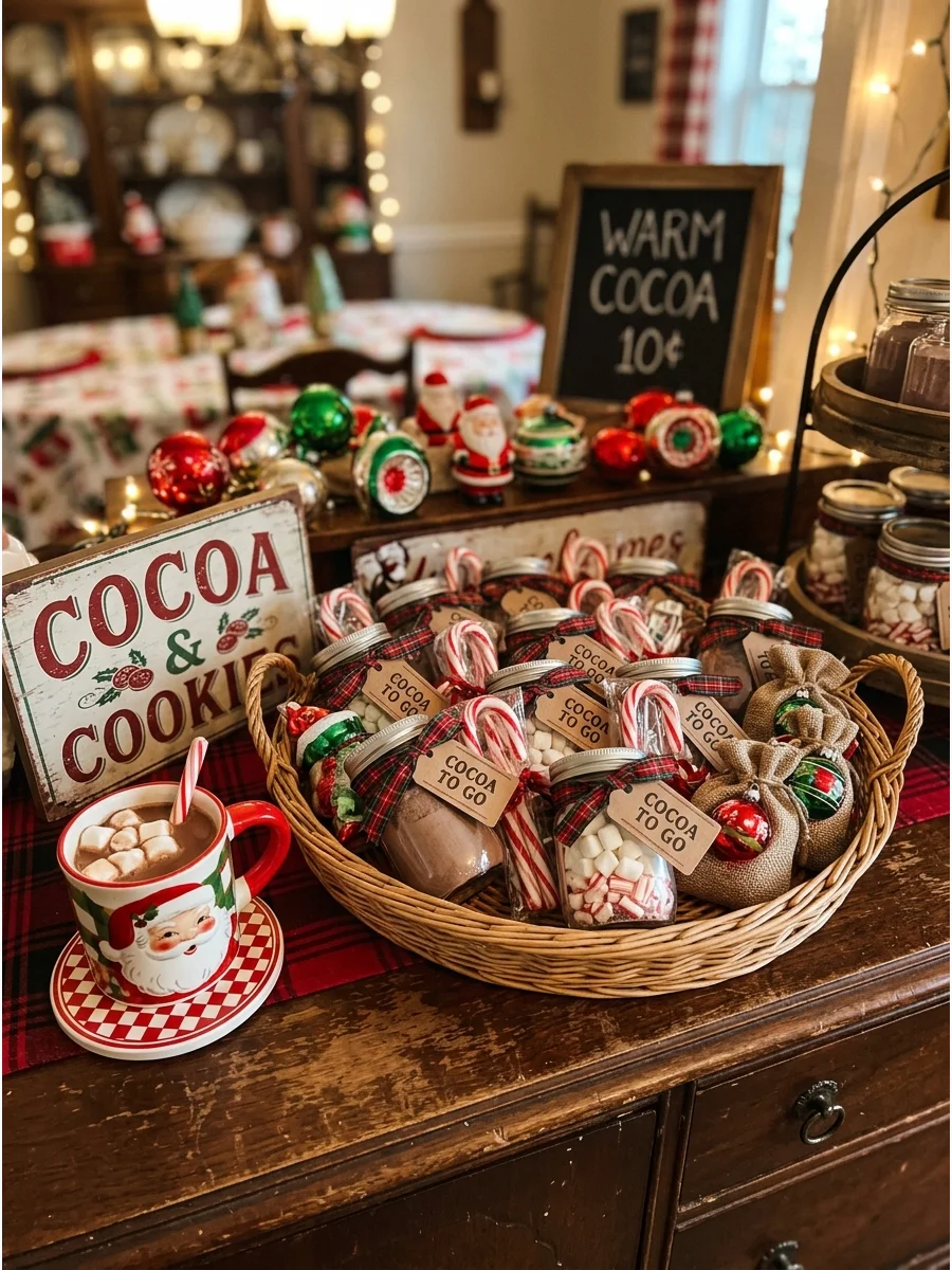 Useful Guest Favor Christmas hot cocoa bar