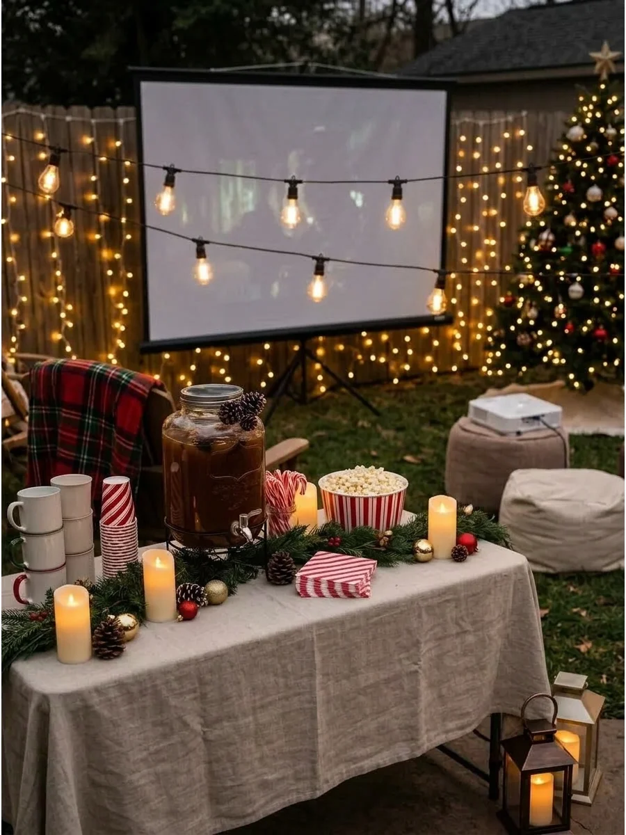 Twinkle Light Christmas Movie Room support view 1