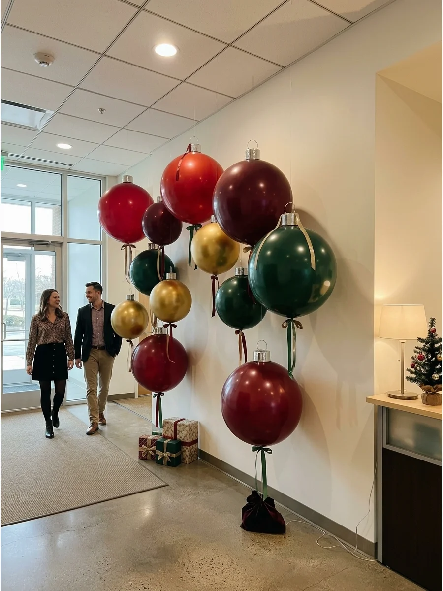 Ornament Balloon Backdrop support view 1