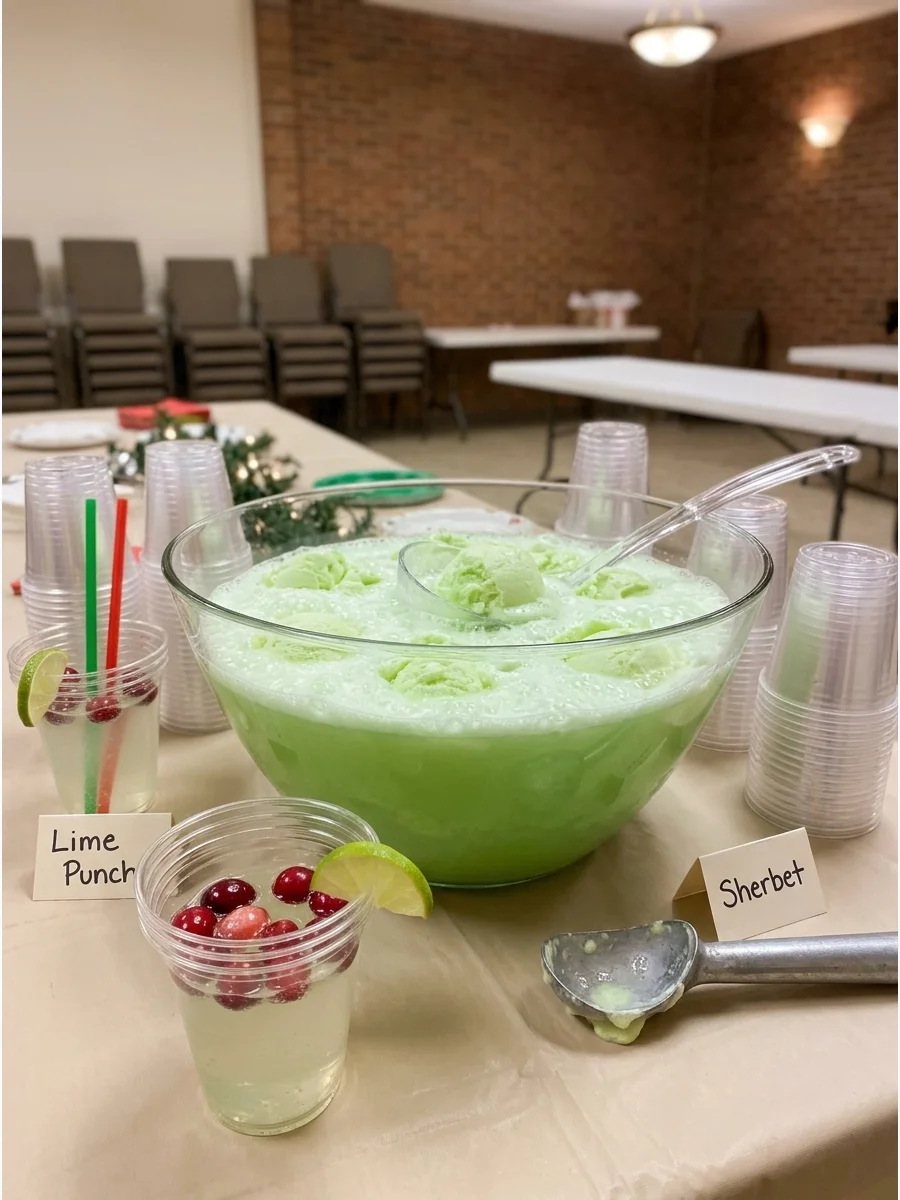 Lime Sherbet Christmas Punch support view 2