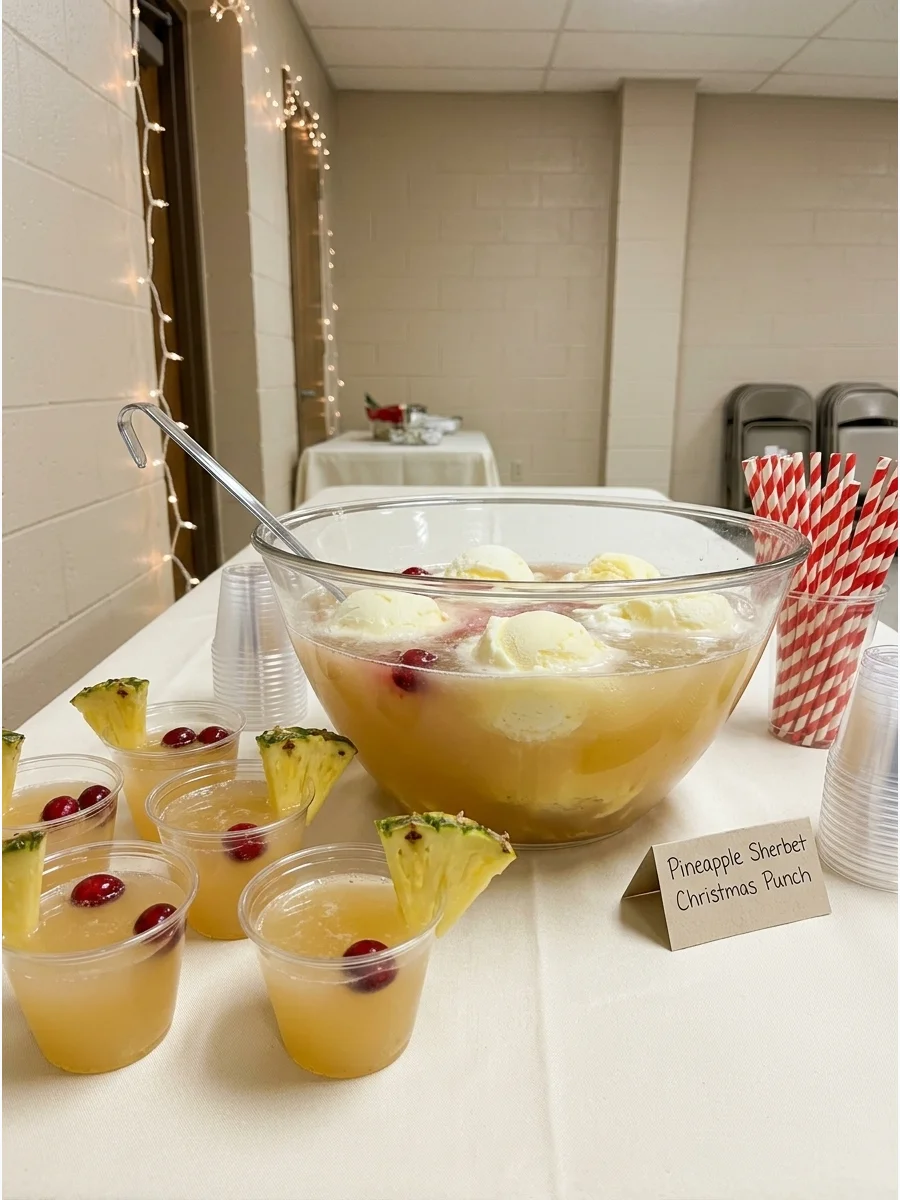 Pineapple Sherbet Christmas Punch support view 2