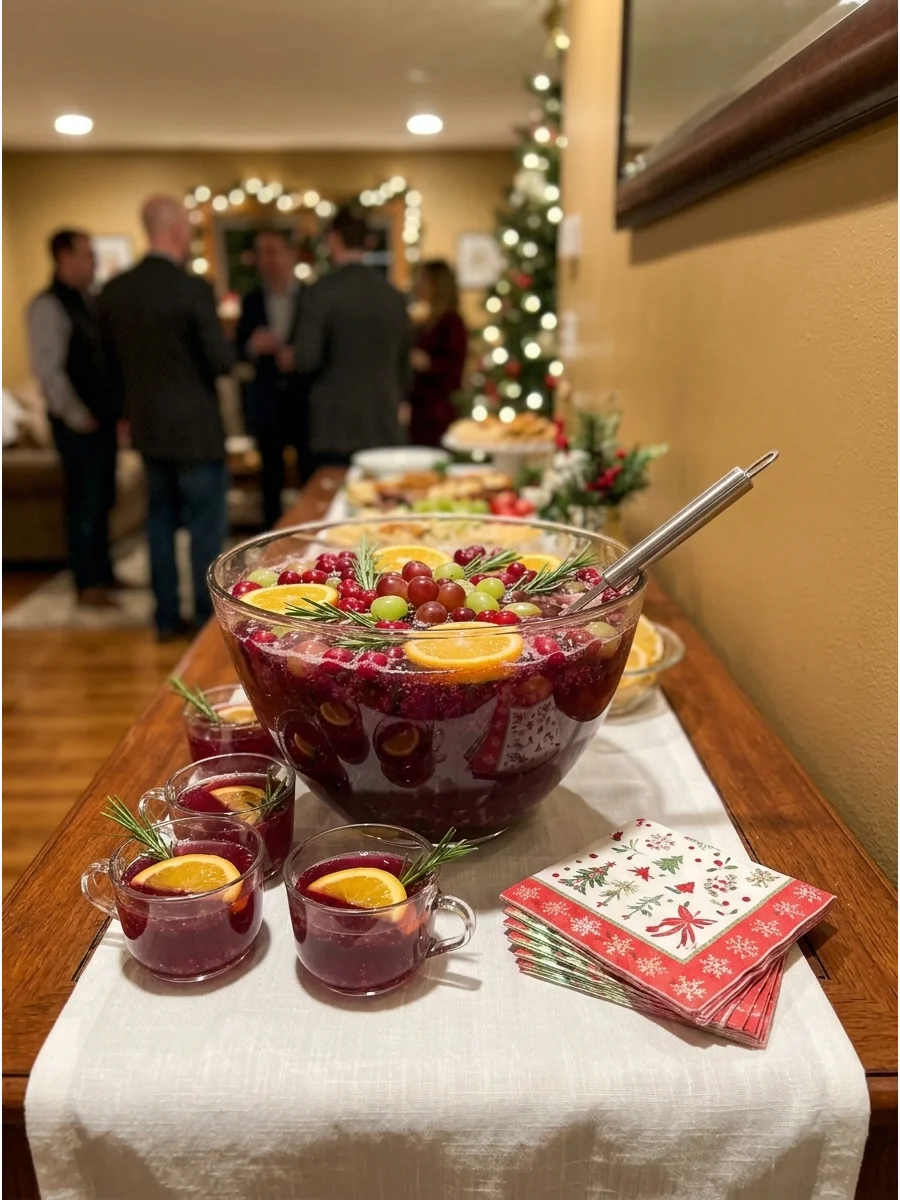 Sparkling Grape Christmas Punch support view 1