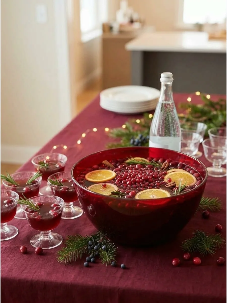 Apple Pomegranate Christmas Punch support view 1