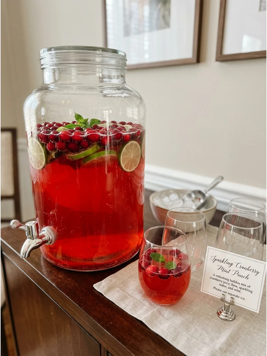 Batch Drink Dispenser christmas punch recipes