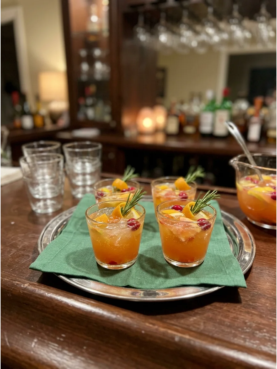 Small-Glass Drink Service christmas punch recipes