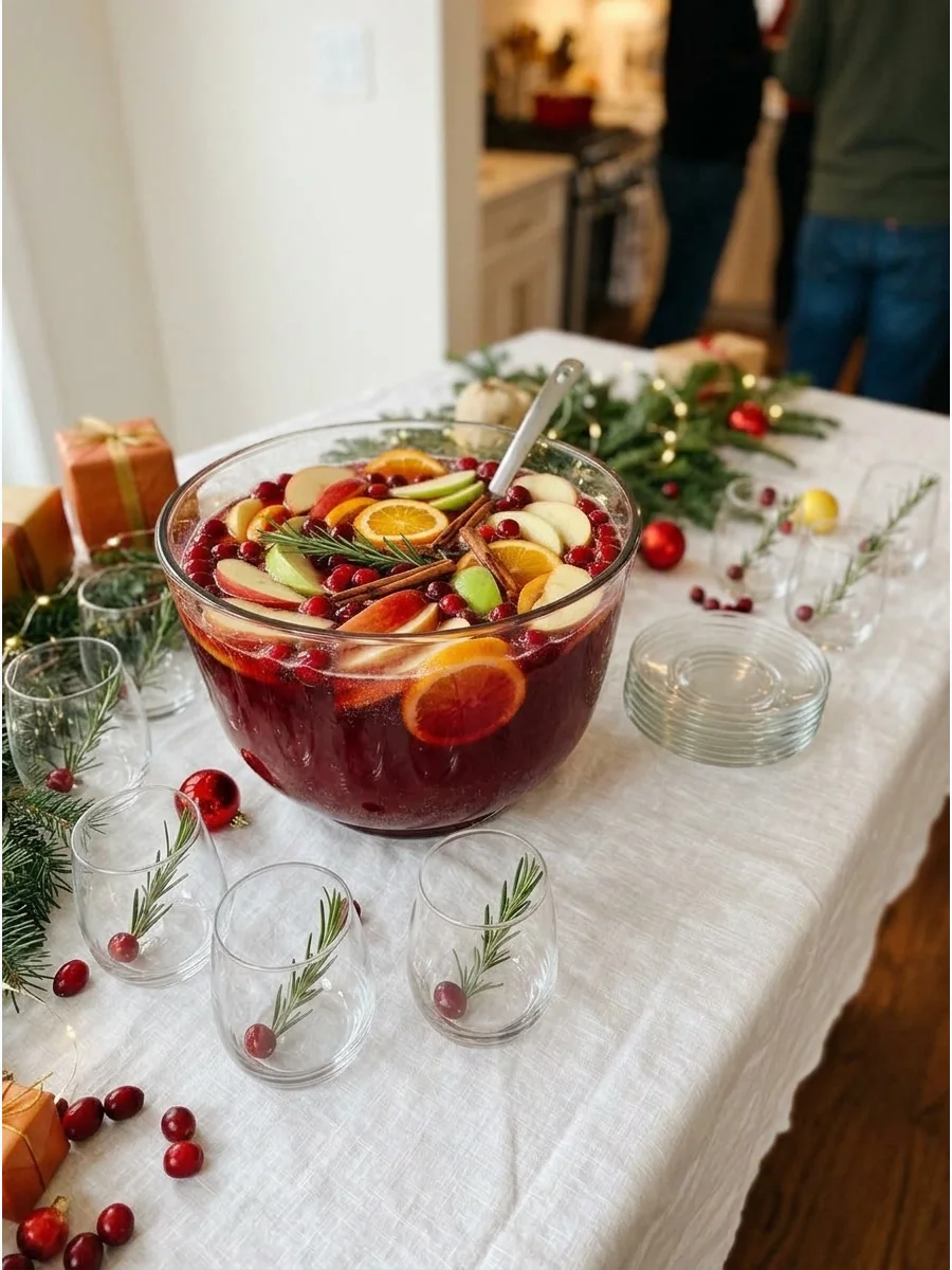 Cranberry Apple Prosecco Party Punch support view 1