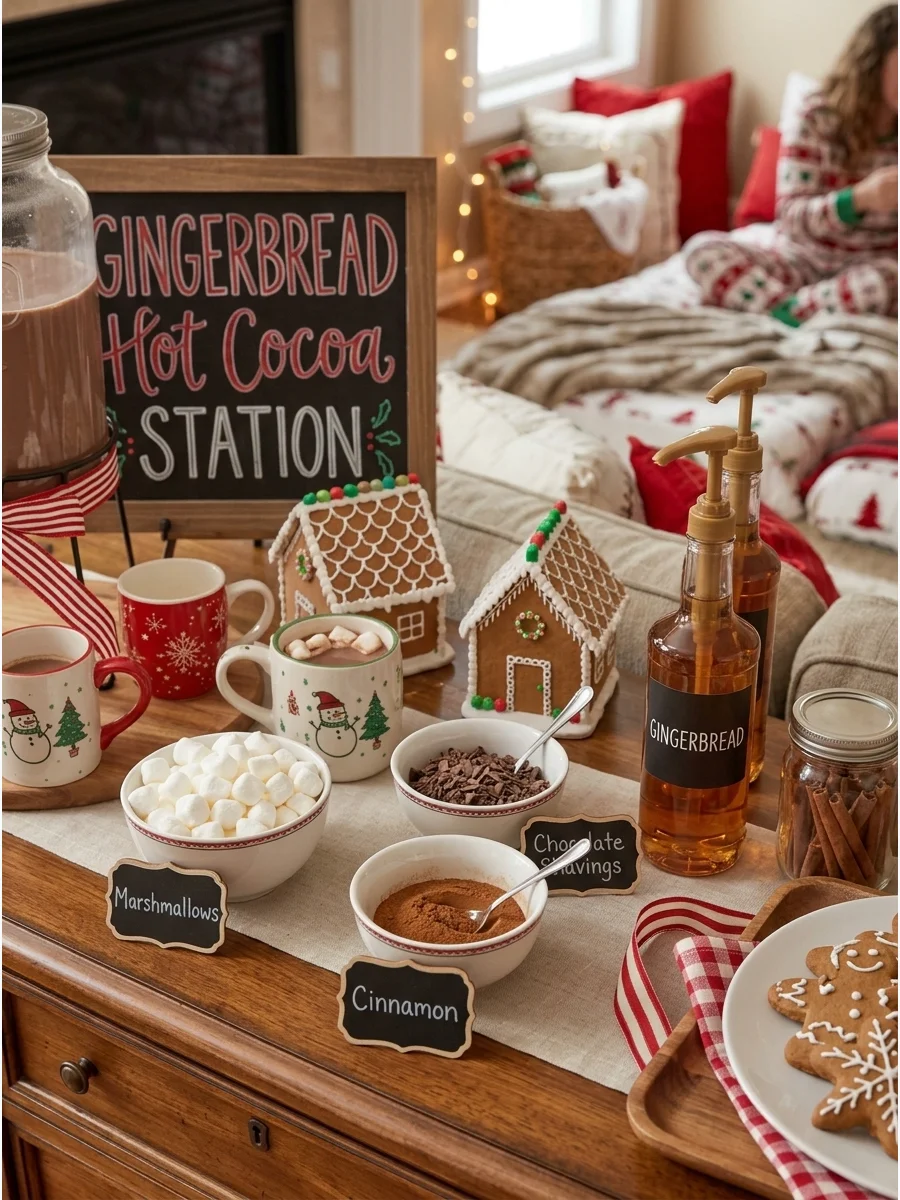 Gingerbread Hot Cocoa Station support view 2