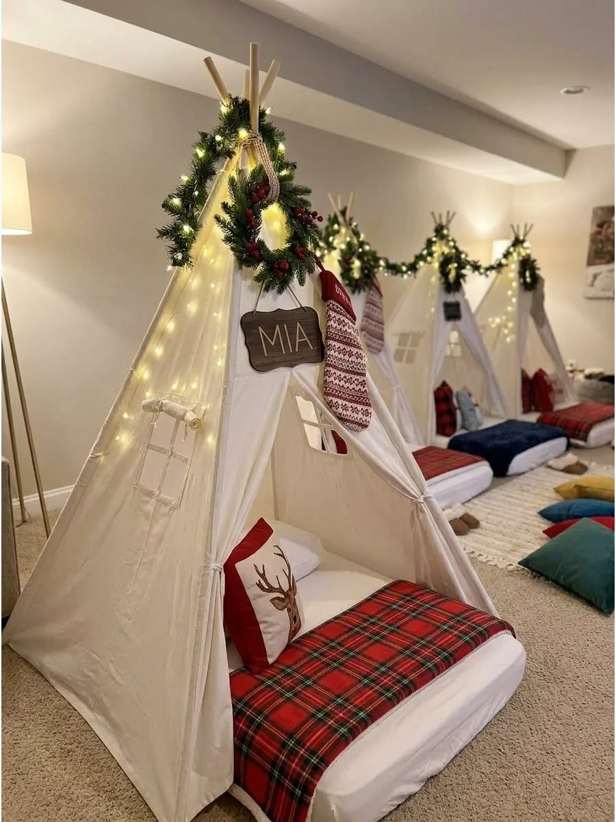 Christmas Sleepover Teepee Party support view 1