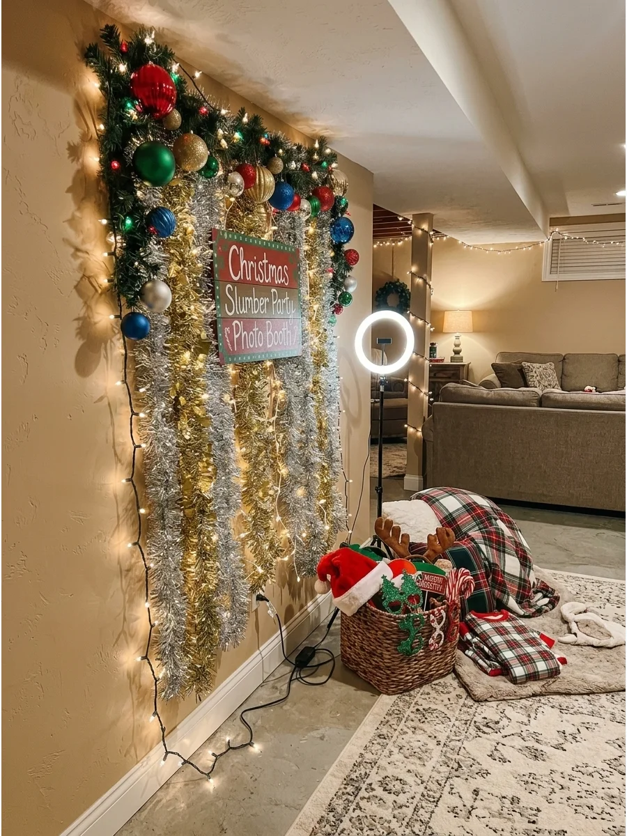 Christmas Slumber Party Photo Booth support view 1