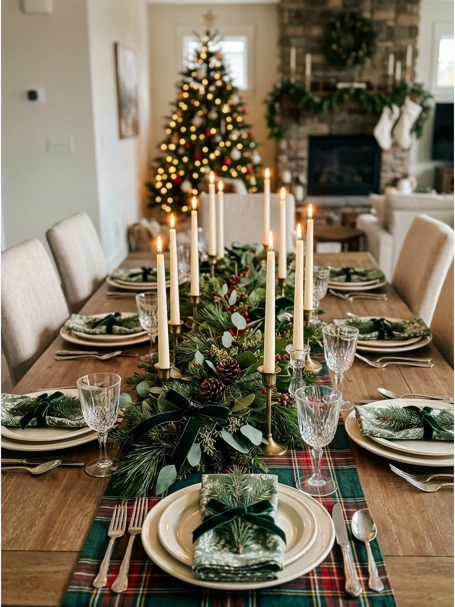 Table Setup Christmas table settings
