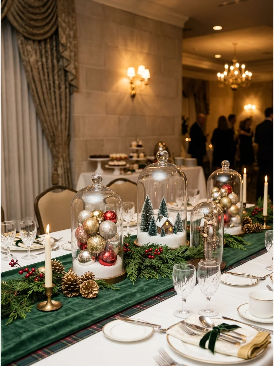 Main Backdrop Christmas table settings