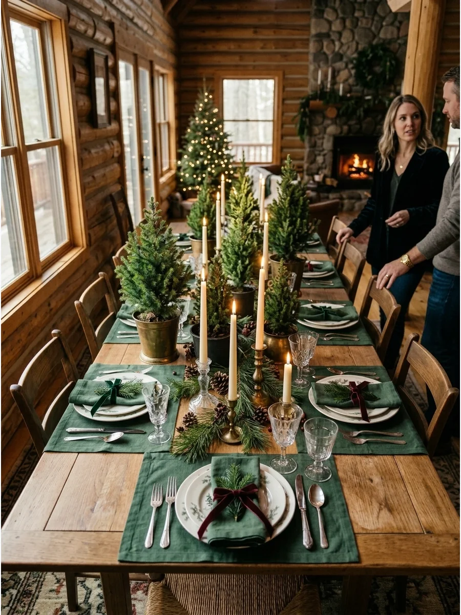 Mini Christmas Tree Centerpiece support view 1