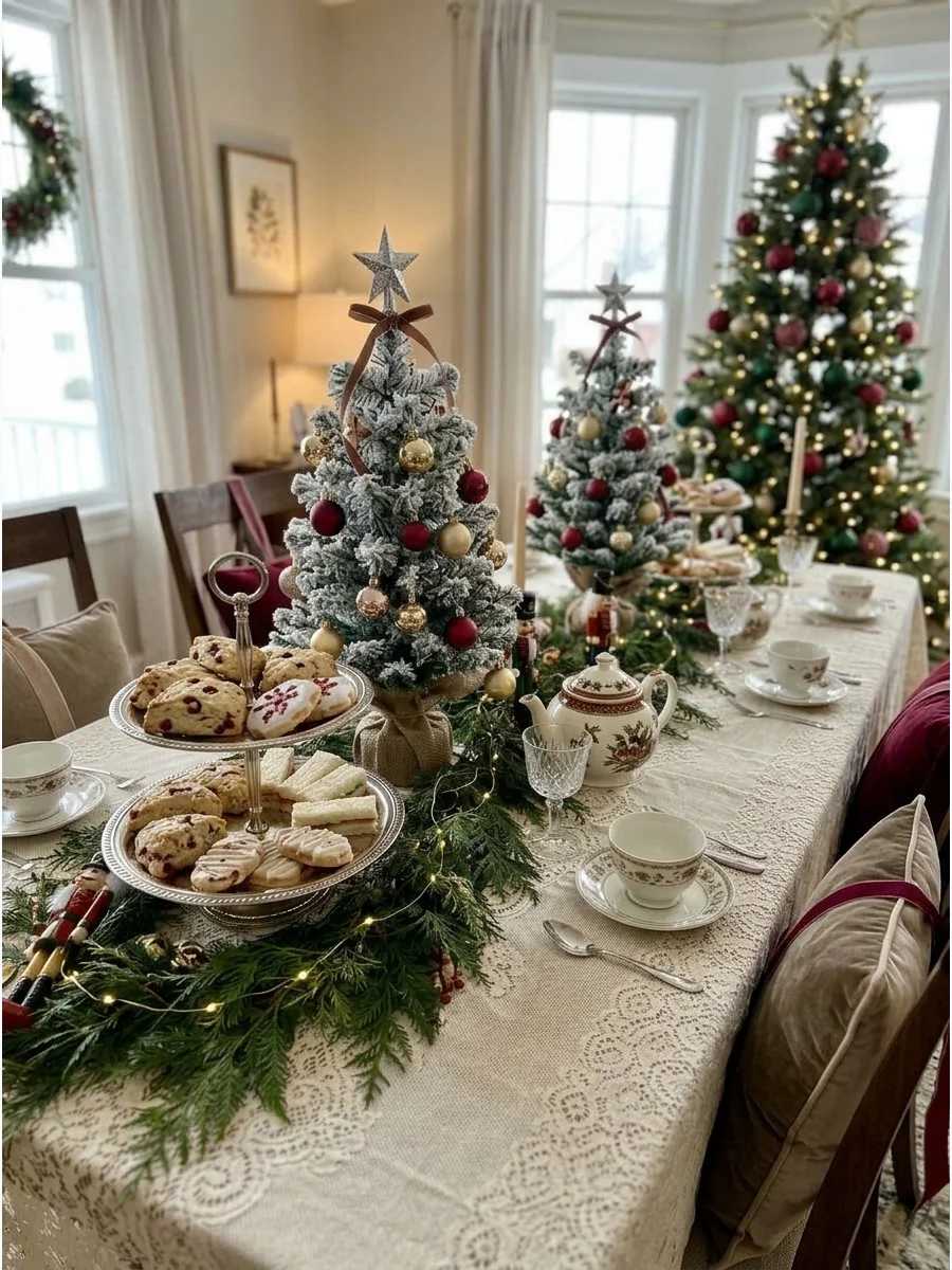 Mini Christmas Tree Tea Table support view 1